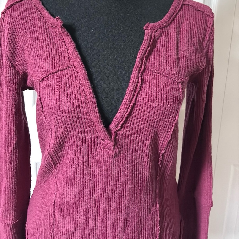 Free People Give Me A Little Bell Sleeve Rib Top - Picture 13 of 14